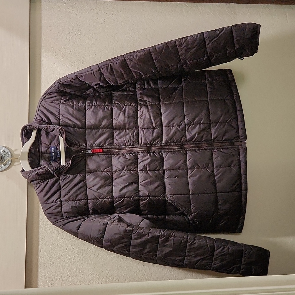 Lands' End - Black Puffer coat. Size Large